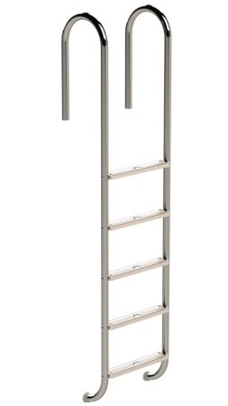 Ideal Eichenwald - MODELL 01 LEITER TINA *V4A* - 5-stufig VARIO ohne Montageset