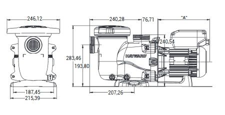 Hayward - MAX-FLO-XL VSTD Energiesparpumpe - 230V / 0,75kW