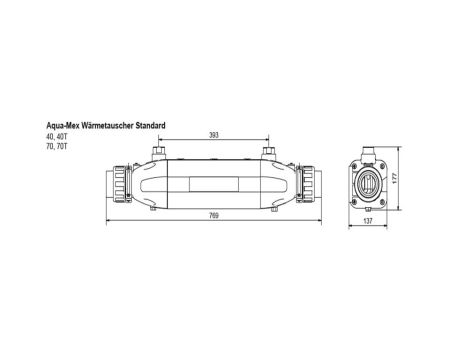 Pahlen Wärmetauscher Aqua-Mex aus Polypropylen/Incoloy-70 kW = 60.000 kcal/h