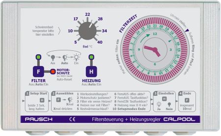 Calpool Filtersteuerung mit Temperaturregelung