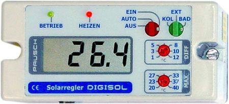 Digisol Solarregler mit digitaler Anzeige