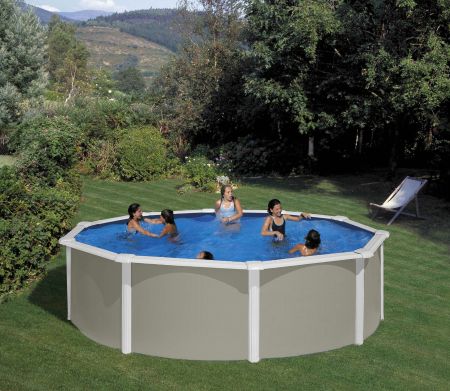 Poolset Feeling im edlem Grau-Weiß