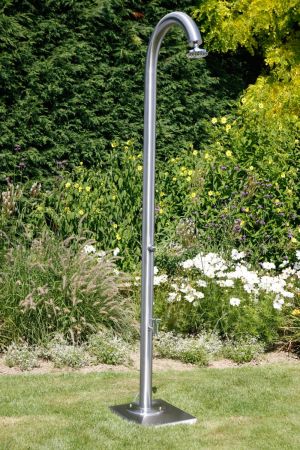 Modell 35 Dusche NEMO *V2A* - Typ MB Gehäuse geschliffen mit Entnahmehahn 