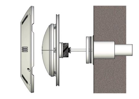 Wanddurchführung komplett mit Einlaufdüse