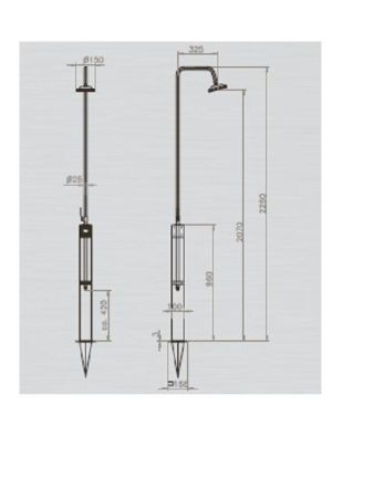 Ideal Eichenwald - Modell 70 Dusche ALTENA