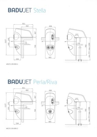 Einhänge-Gegenschwimmanlage Speck BADU JET Riva-LED Leuchte Multicolor,400V