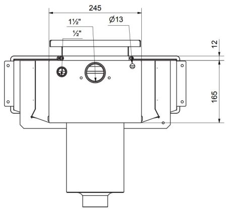Breitmaulskimmer Classic Wide 385 V4A
