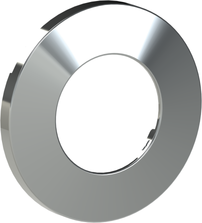 ADAGIO PRO UND SPECTRA ABDECKBLENDE Modell FLAT - Edelstahl V4A - 100mm silber poliert