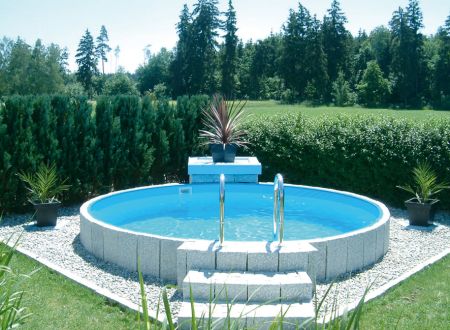 Swimmingpool-Rundbecken 1,20 hoch in vielen verschiedenen Größen-550 x 120 x 0,6