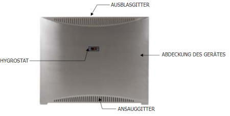 Mida Air Schwimmhallenentfeuchter Dry 400 Stahlblechgehäuse