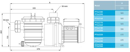 Pentair - Swimmey Pumpe - SW-10M / 230 V / 0,25 kW / 6 m³/h