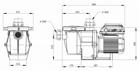 Schwimmbad Filterpumpe WhisperFlo VS2 Energiesparpumpe