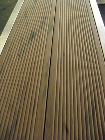 Ideal Eichenwald - Modell 70 Dusche BAHMA WPC V2A/WPC inkl. Bodenplatte 